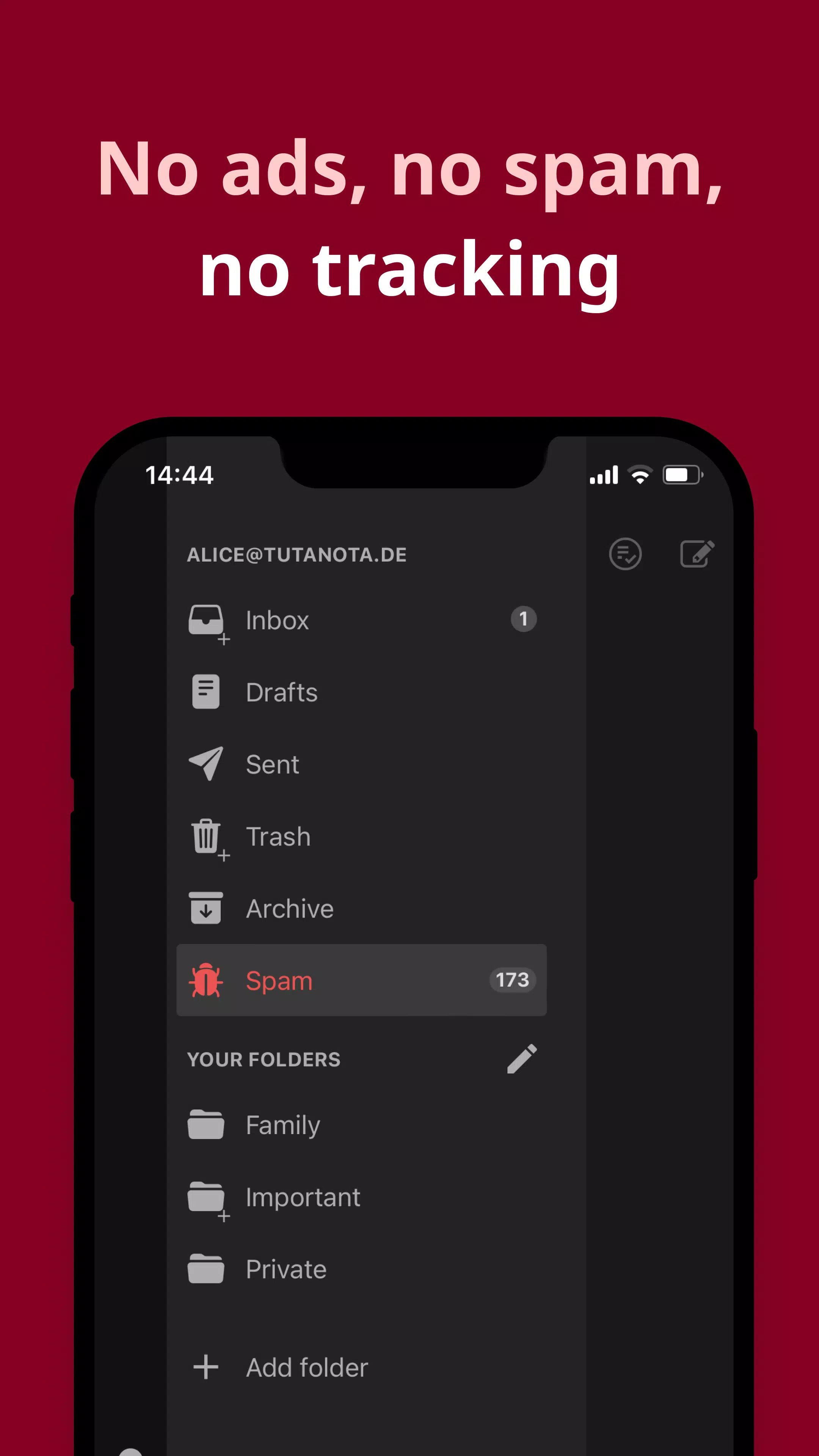 Private Encrypted Email Tuta ภาพหน้าจอ 3