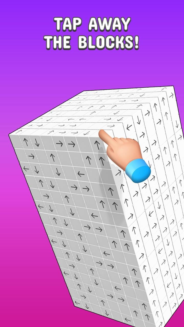 Tap to Unblock 3d Cube Away Screenshot 1