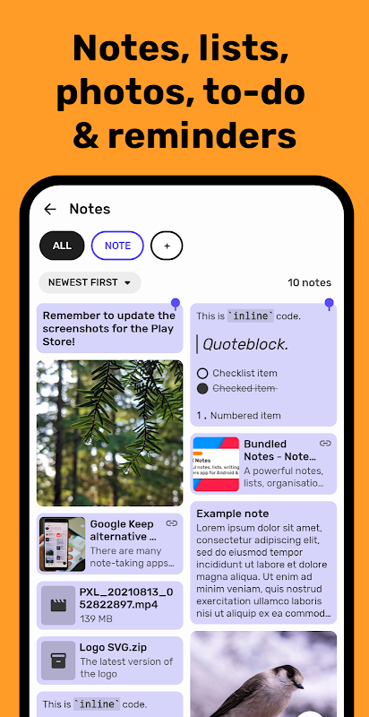 Bundled Notes - Lists, To-do ภาพหน้าจอ 3