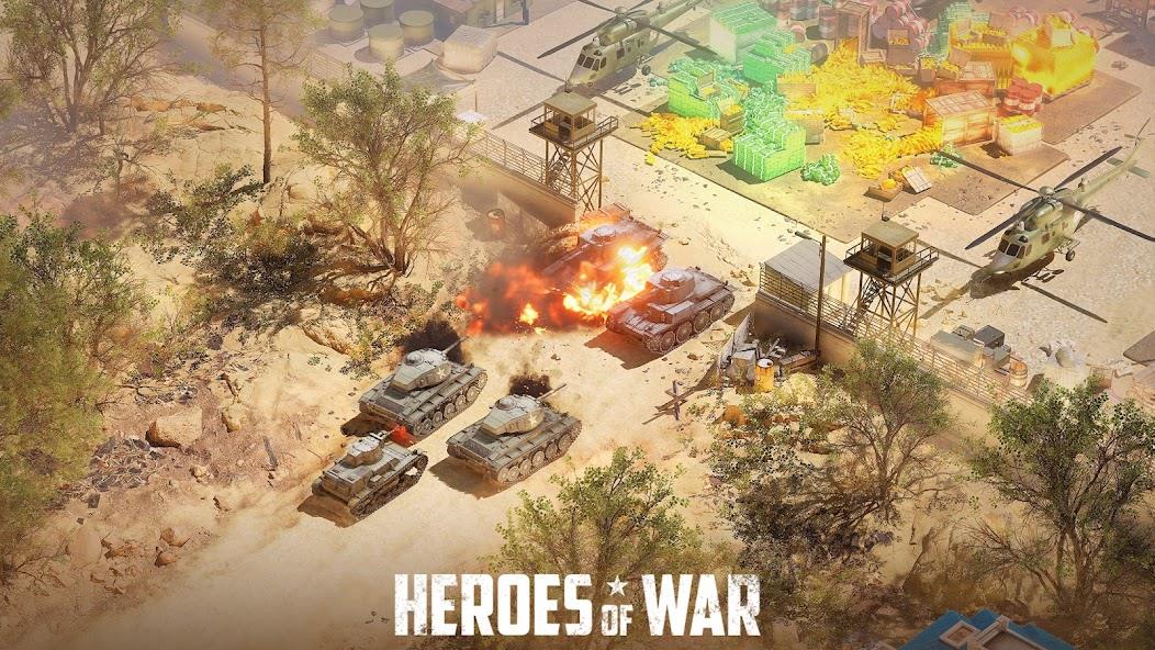 Heroes of War: Idle army game Mod Screenshot 2