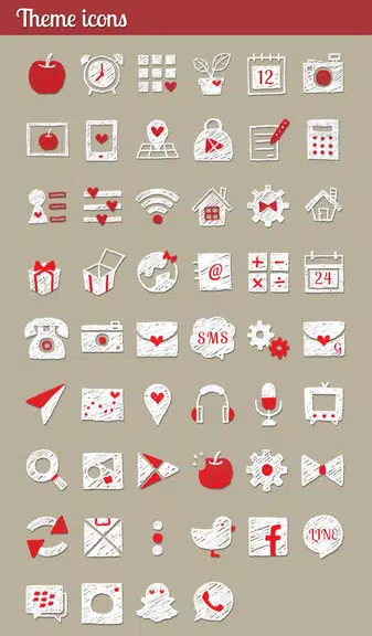 Heart Apple Theme +HOME Screenshot 3