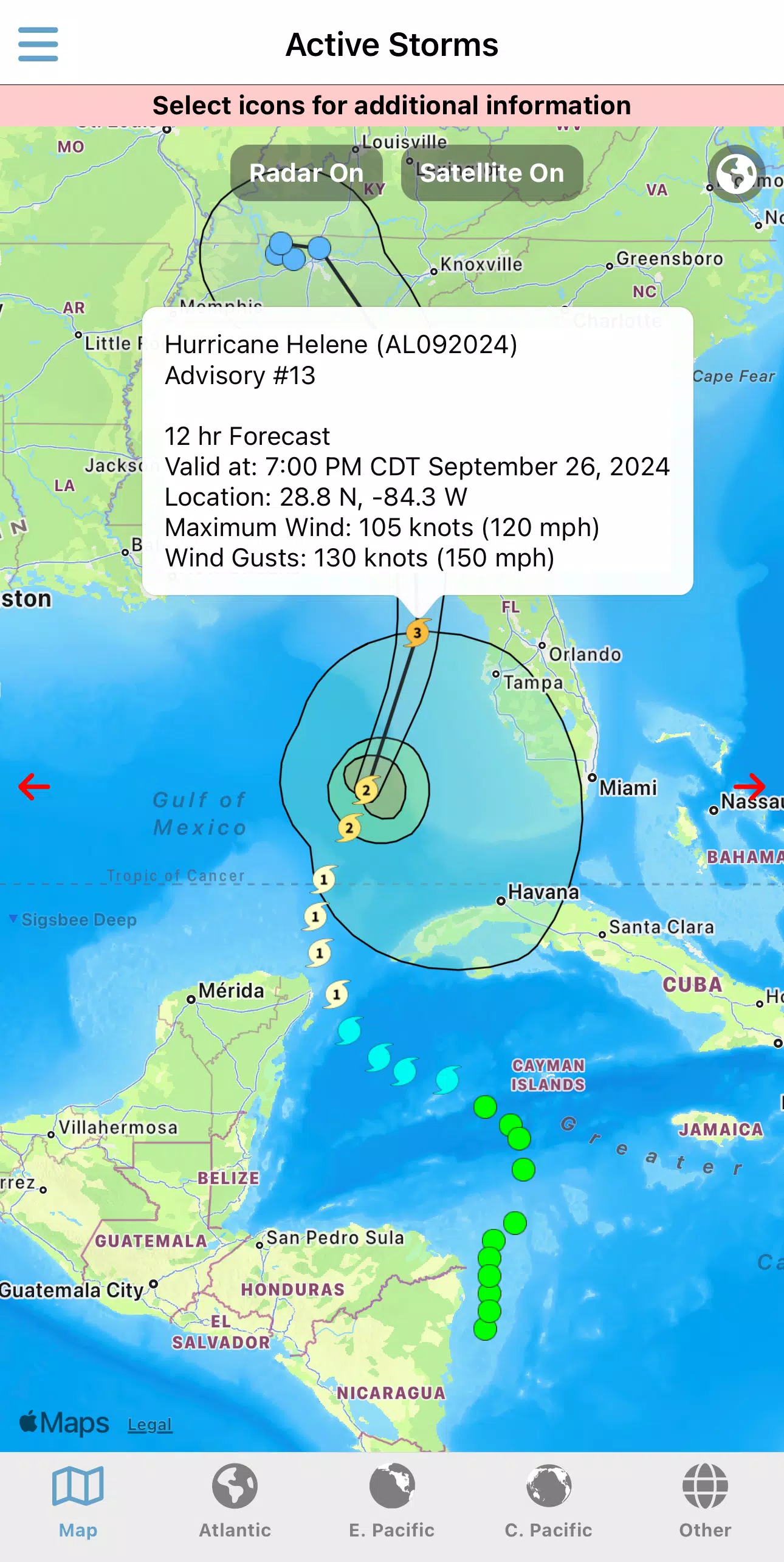 Tropical Hurricane Tracker Captura de pantalla 2