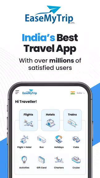 EaseMyTrip Flight, Hotel, Bus Capture d'écran 1