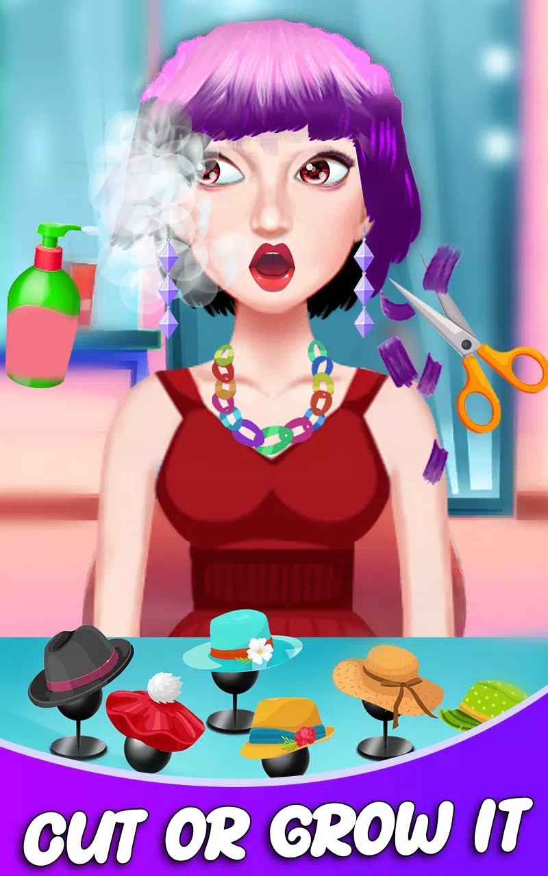 Fashion Girls Hair Salon Games Schermafbeelding 3