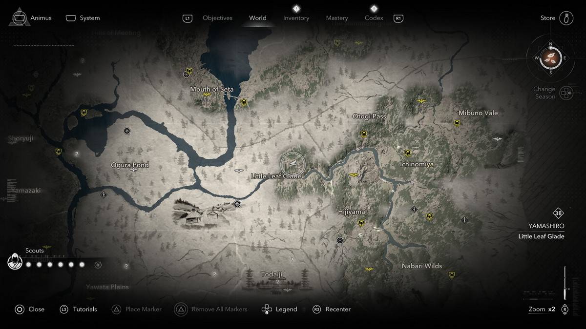 Legendary sumi-e lokasyon sa Assassin's Creed Shadows.
