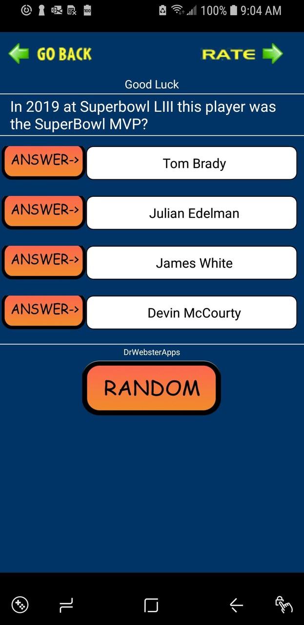 Trivia & Schedule Patriots Fan Screenshot 2