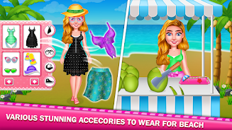 Summer Beach Girl Fun Activity Captura de tela 2