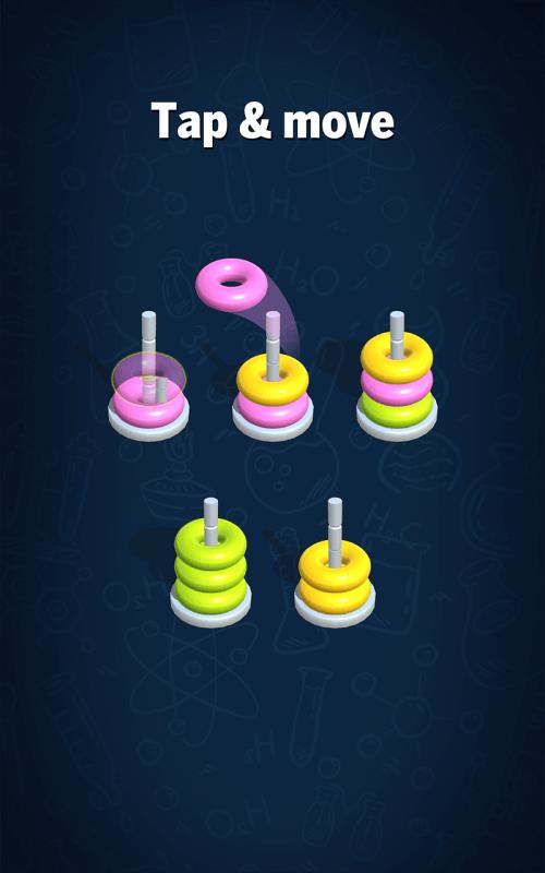 Hoop Sort Puzzle: Color Ring Screenshot 1