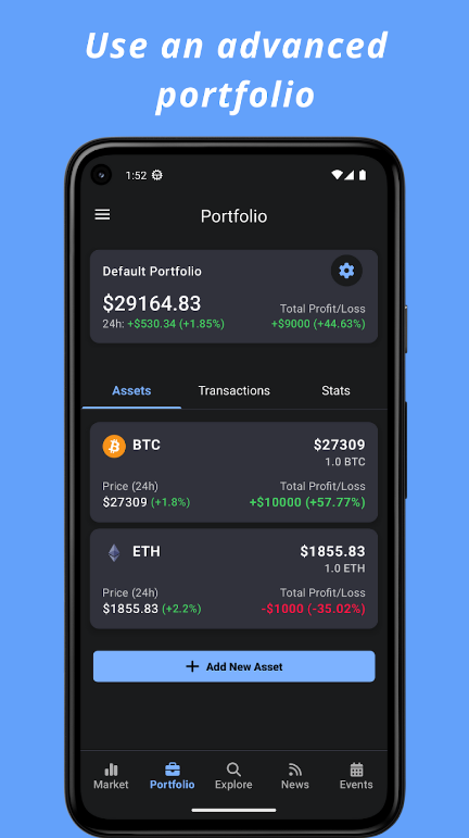 Schermata Crypto Hub Coin Stats Tracker 2