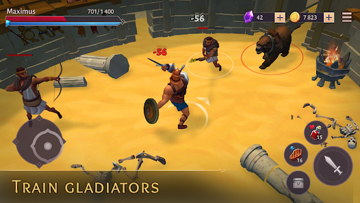 Gladiators: Survival in Rome Mod ဖန်သားပြင်ဓာတ်ပုံ 1