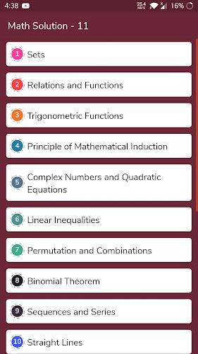 Class 11 Maths Solution NCERT Capture d'écran 1