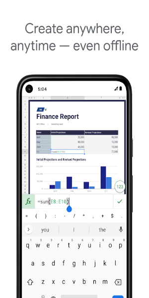 Google Sheets Zrzut ekranu 3