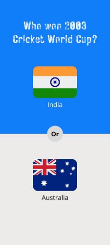 Cricket WorldCup: QuizMaster Screenshot 4