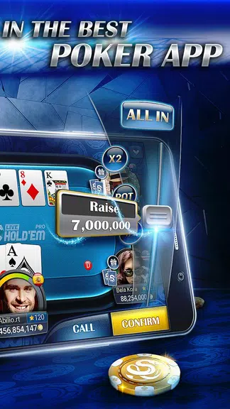 Live Hold’em Pro Poker Captura de tela 2