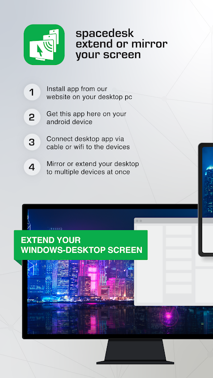 spacedesk - USB Display for PC Screenshot 3