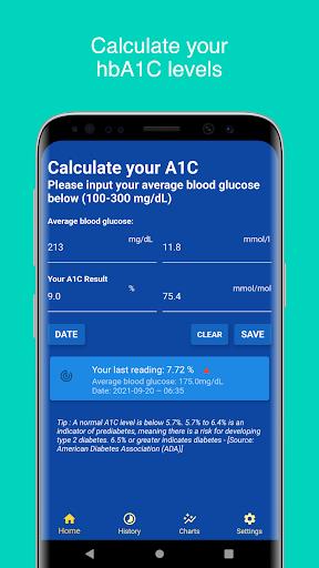 A1C Calculator - Blood Sugar T Tangkapan skrin 1