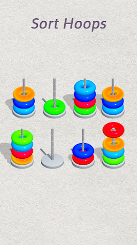 Color Hoop Sort - Color Sort スクリーンショット 1