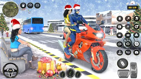 Superhero Bike Taxi Bike Games Tangkapan skrin 4