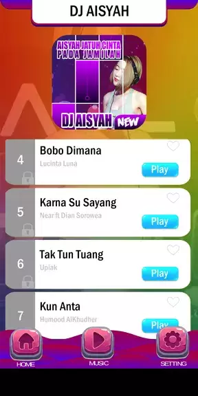 Schermata Piano Tiles DJ Aisyah Jamilah 2