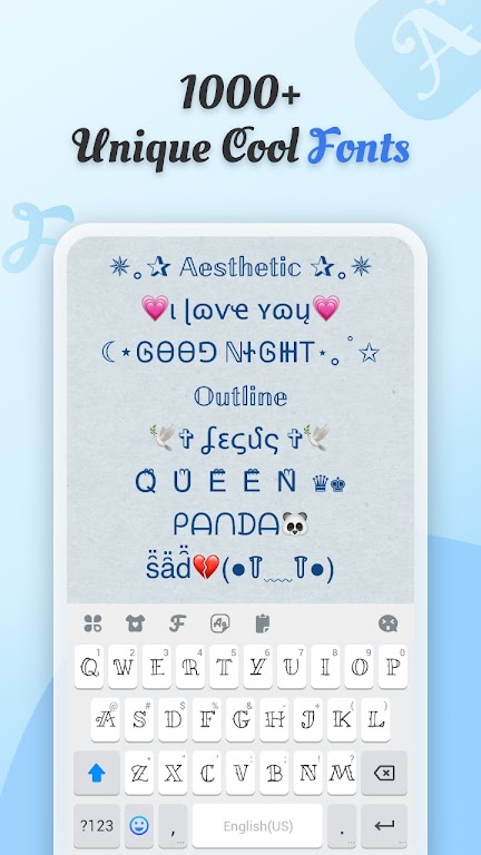 Cool Fonts – Keyboard & Themes Mod स्क्रीनशॉट 2