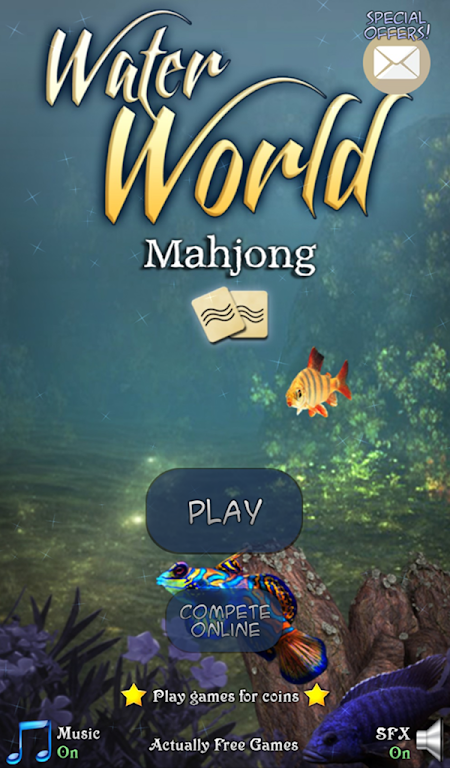 Hidden Mahjong: Underwater World Captura de tela 1