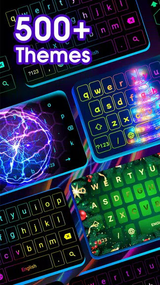 Neon LED Keyboard: RGB & Emoji Screenshot 2