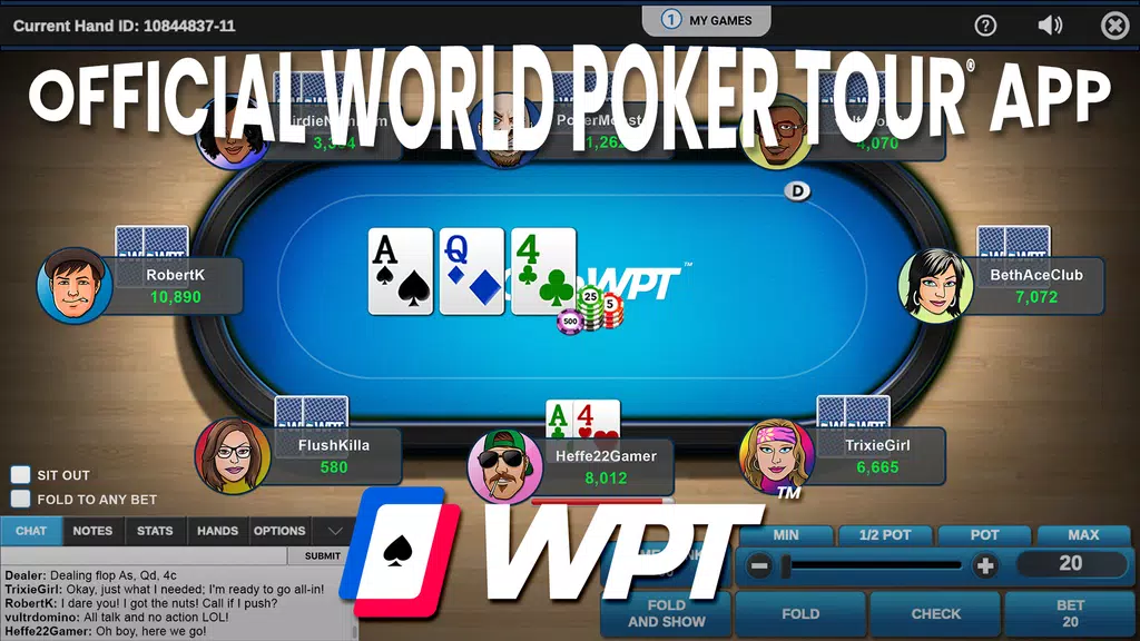 ClubWPT: Free Poker, Casino स्क्रीनशॉट 1