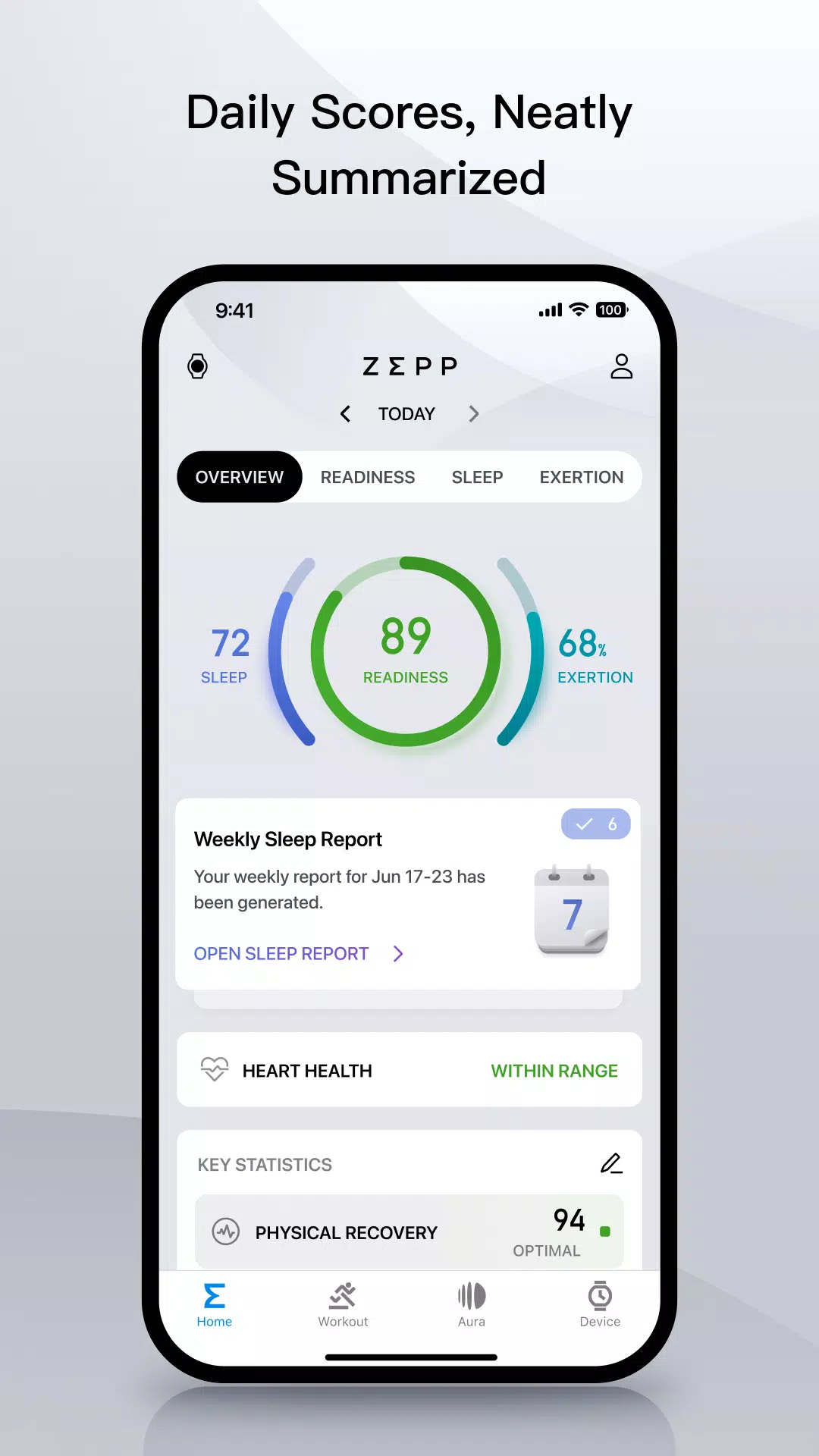 Zepp（formerly Amazfit） ภาพหน้าจอ 1