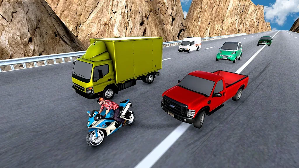 City Bike Traffic Race in Crowd Taxi 3D应用截图第4张