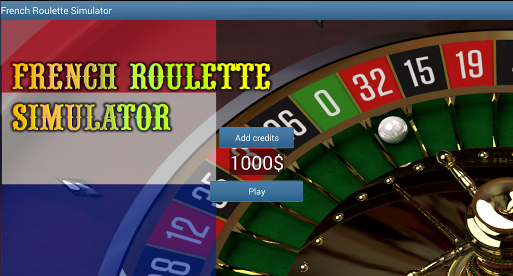 French Roulette Simulator Captura de tela 1