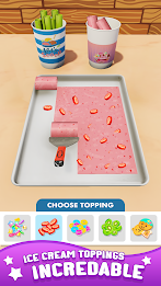 Ice Cream Roll: Dessert Games Tangkapan skrin 1