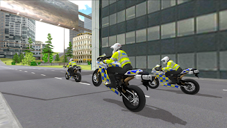 Police Motorbike Simulator 3D Capture d'écran 2