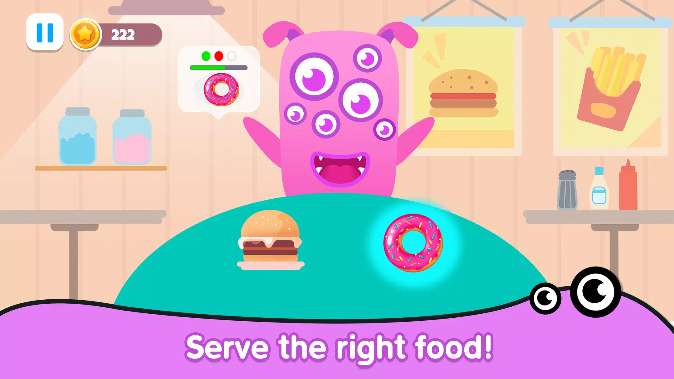 Kitchen monster games for kids ภาพหน้าจอ 2