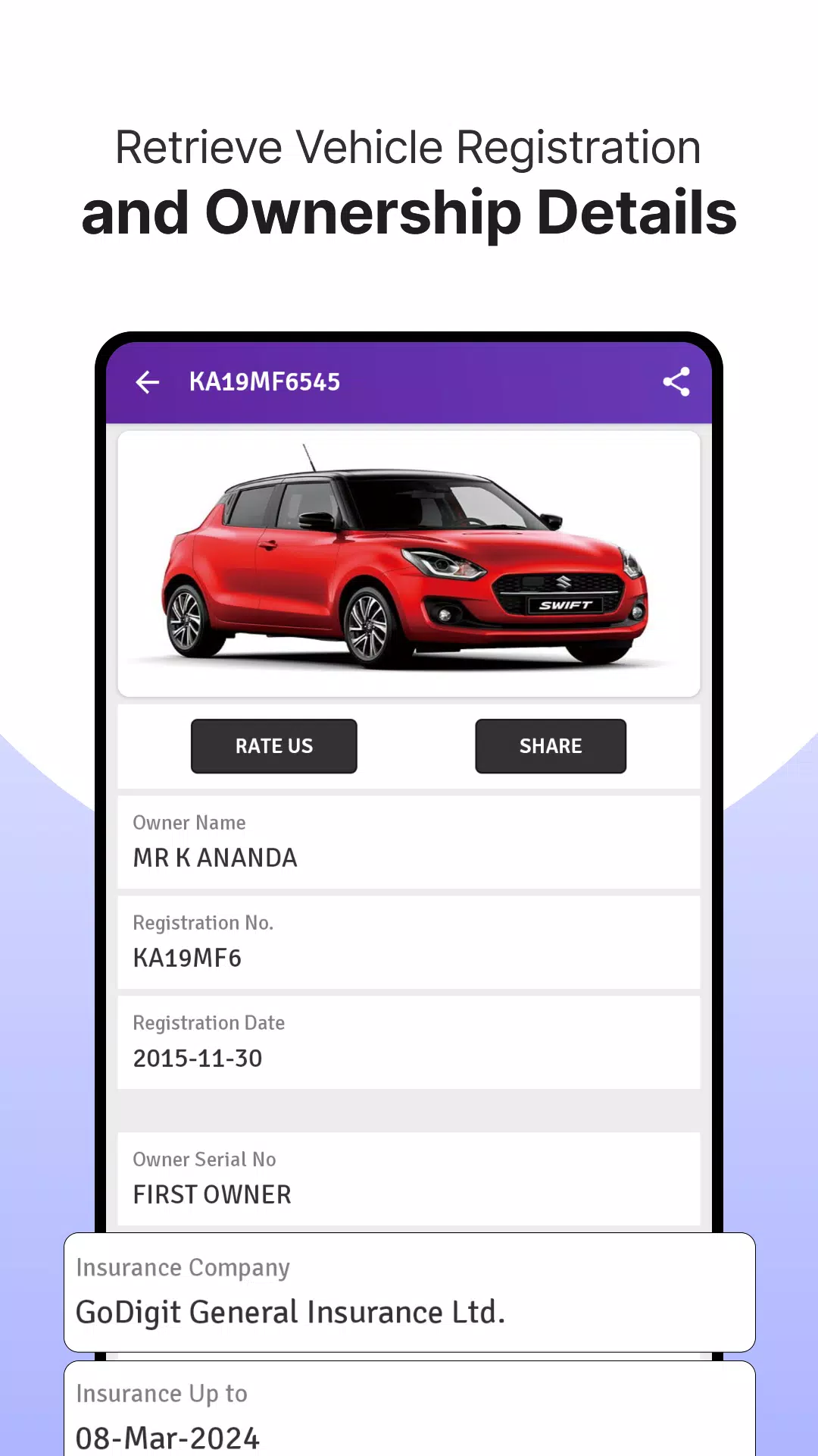 RTO Vehicle Info App, Challan Captura de tela 2