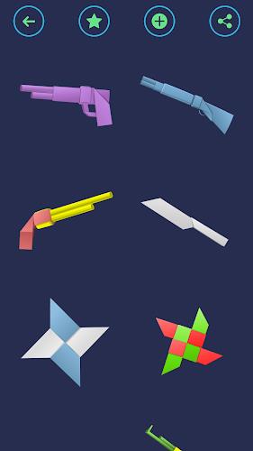 Origami Weapons: Swords & Guns Ekran Görüntüsü 3