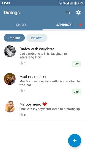 Fake Chat Messenger — TeleFake Скриншот 3