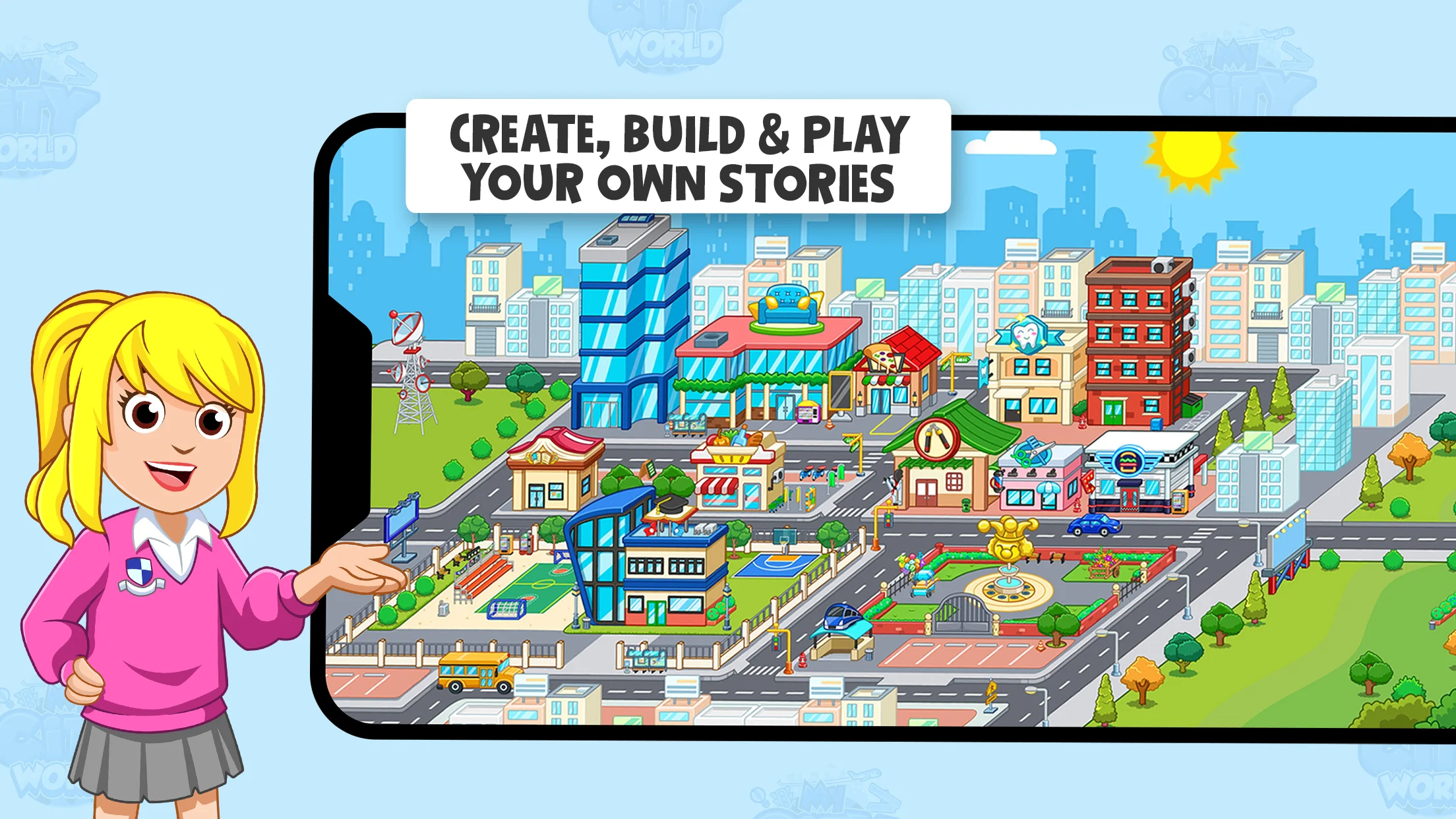 My Town World - Mega Doll City स्क्रीनशॉट 1