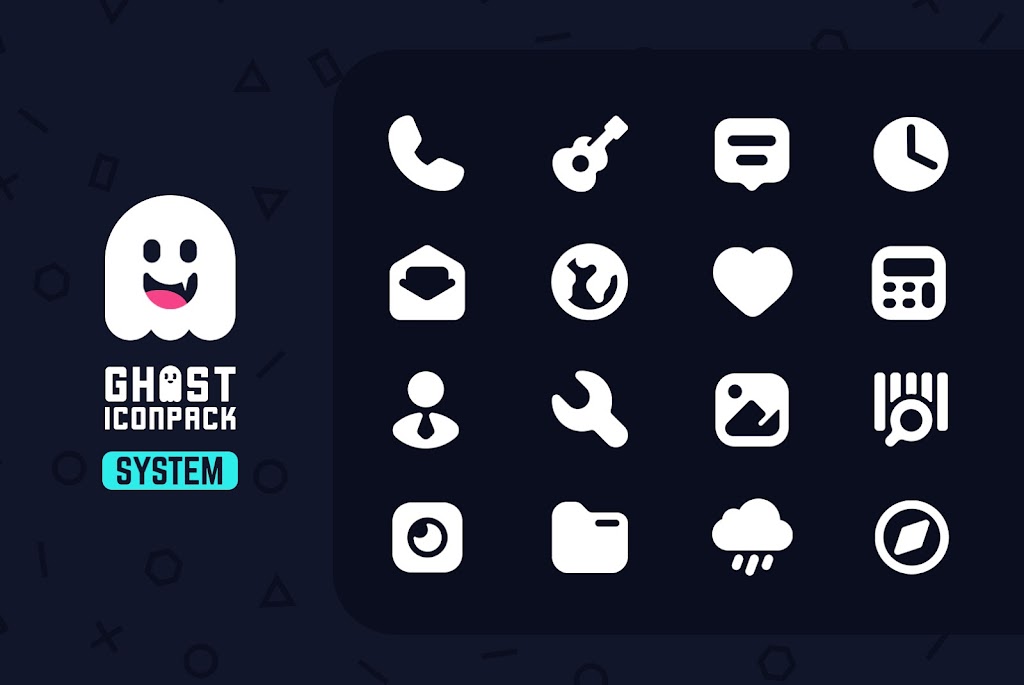 Ghost Icon Pack Mod Schermafbeelding 1