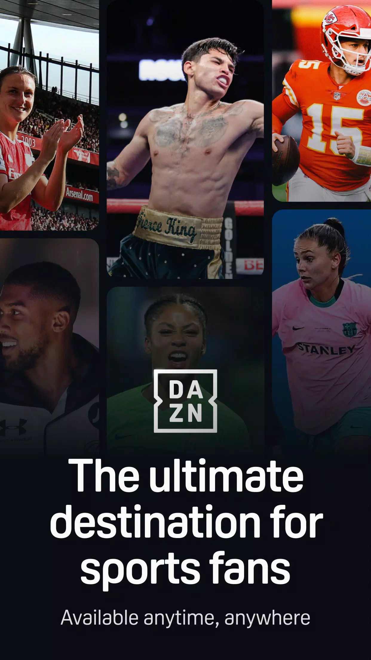 DAZN - Watch Live Sports स्क्रीनशॉट 1