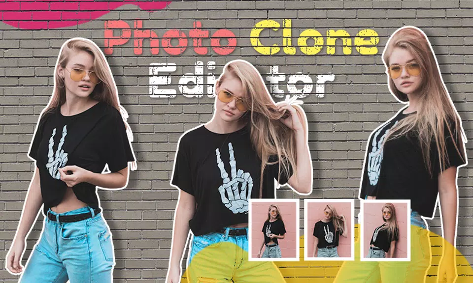 Photo Clone App twins Editor स्क्रीनशॉट 1