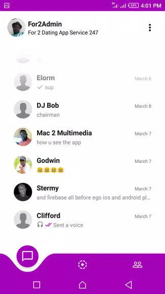 For 2 - Dating Messaging App स्क्रीनशॉट 4