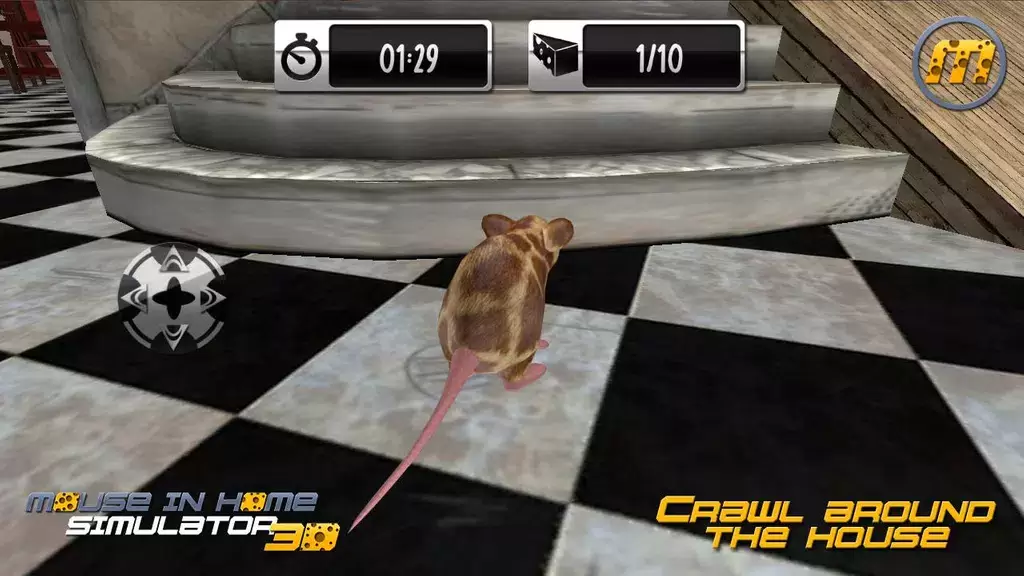 Mouse in Home Simulator 3D Capture d'écran 3