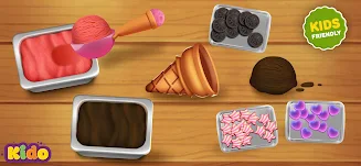 Ice Cream Making Game For Kids Скриншот 2