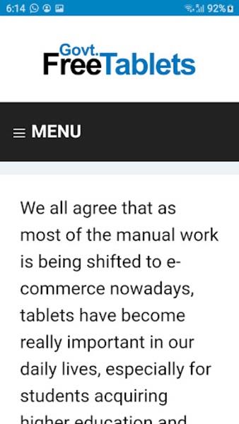 Free Government Tablets Captura de tela 4