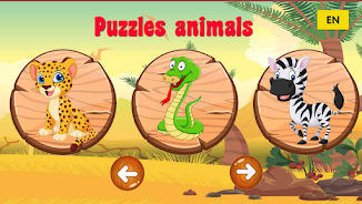 Puzzle animals for kids Скриншот 1