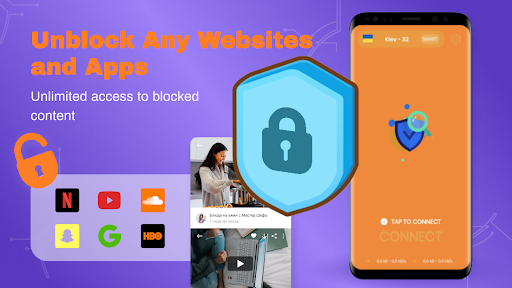 VPN Ukraine - Free VPN Proxy Server & Secure App ဖန်သားပြင်ဓာတ်ပုံ 1
