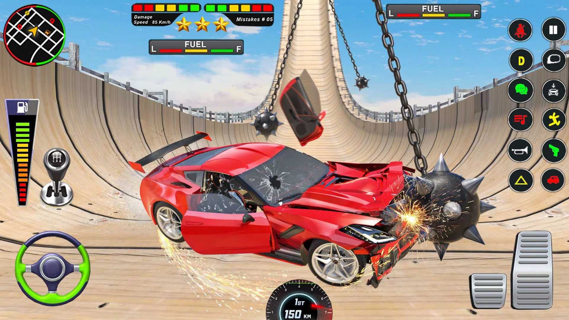 Mega Ramp Car Crash Simulator Ảnh chụp màn hình 2