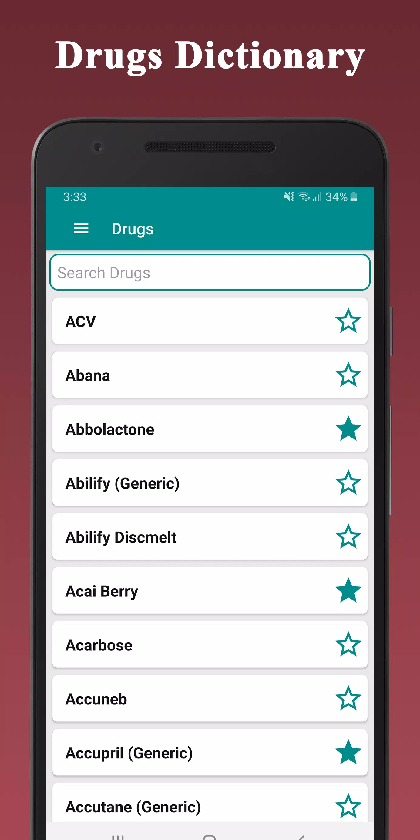 Medical Drugs Dictionary Guide Screenshot 1