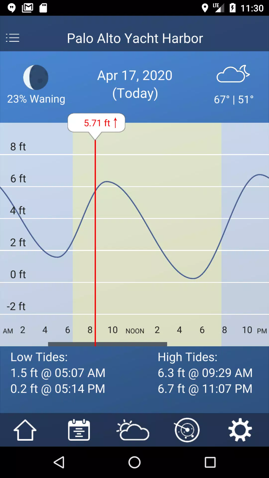 Tide Charts स्क्रीनशॉट 1