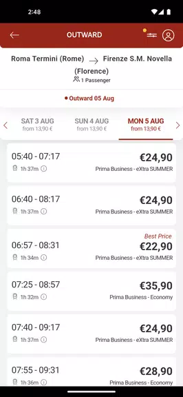 Italo Treno स्क्रीनशॉट 2